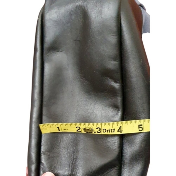 Vintage LL Bean Blue Leather Canvas Fishing Messenger Buckle Bag Leather Tag - Picture 13 of 16